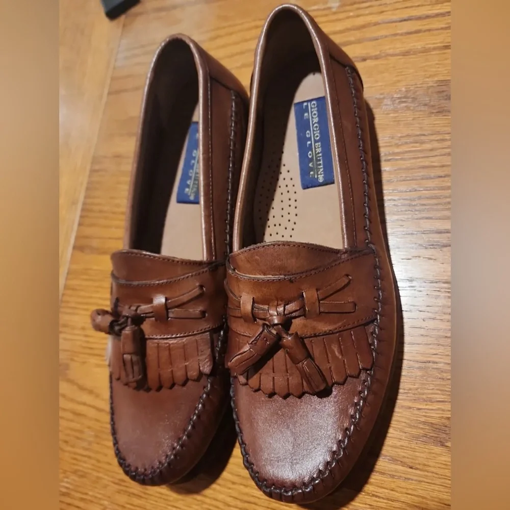 GIORGIO BRUTINI LEATHER DONALD LOAFERS